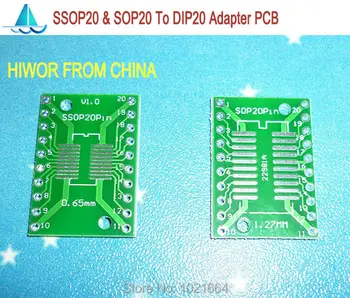 20pcs/veľa SSOP20 SOP20 TSSOP20 MSOP20 Na DIP20 SMD Adaptér Na DIP PCB Pinboard SMD Konvertor