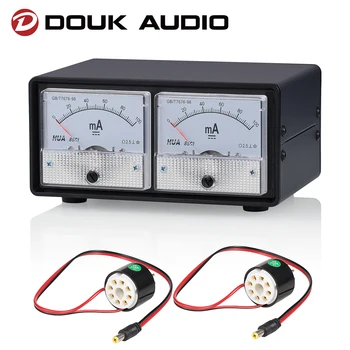 Douk Audio Dual Veľké Ampér Meter+8-Pin, Dual Zaujatosti Prúd Sondy Tester pre EL34,KT88,6L6,6V6,5881,6550,KT66,KT100,KT120 Rúry