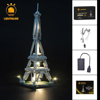 LIGHTAILING LED Svetla Kit Pre 21019 Architektúry Eiffelova Veža Osvetlenie Nastavenie (NIE Zahŕňajú Modelu)