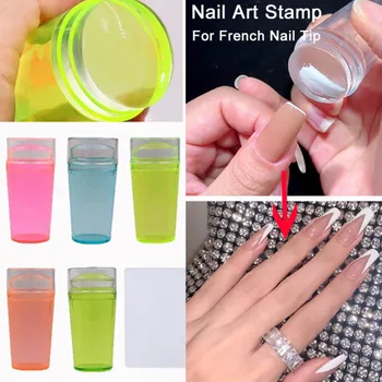 Neónové Farby Manikúra Nástroje Ženy Lady DIY Fluorescencie Silikónové laky na Nechty Color Nail Art Pečiatky