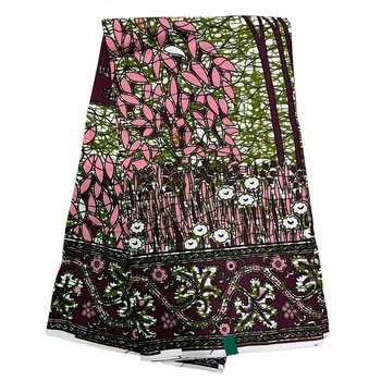 Populárne Ankara Afriky Vytlačí Batik Textílie Zaručiť Skutočnú Vosk Patchwork 100% Bavlna Nigérijský Tissu Šitie Loincloth TN0819